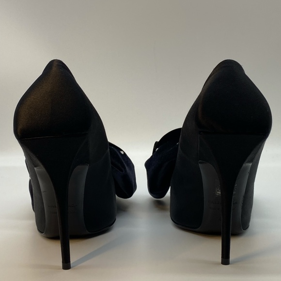 BALENCIAGA Velvet Crystal Bow heels - Picture 5 of 15